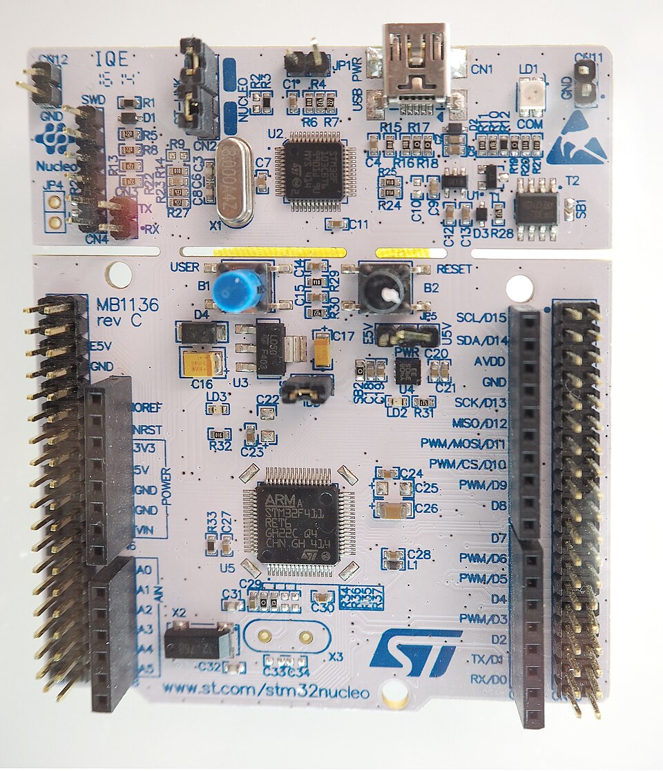 STM32 Nucleo microcontroller development board